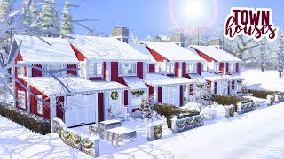 CHRISTMAS TOWNHOUSES | The Sims 4 Speed Build