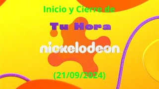 CHV: Inicio y Cierre de Tu Hora Nick (21/09/2024)