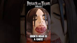 I made a CAKE of Eren's Head from Attack on Titan!😱 #attackontitan #thelastattack #cake #eren #short