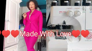 Watch Me Sew / I Made My Valentine's Day Suit♥️♥️♥️