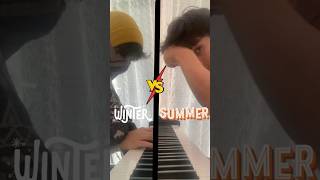 Pianist in Summer vs Winter 🎶