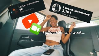 how I gained 2k+ subs in less than a month | yap sesh🍃