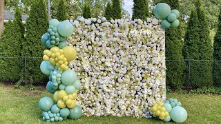 8 x 8 Flower Wall & Balloon Garland | Ketie Story