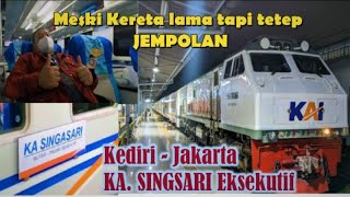 NYOBAIN KELAS EKSEKUTIF KA SINGASARI JURUSAN KEDIRI-JAKARTA PERTAMA KALI DI MASA PPKM