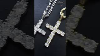 Cross Pendent in Gold #diamond #gold