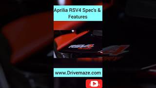 Aprilia RSV4 Spec's & Features | #shorts #aprilia #apriliarsv4 #apriliars660