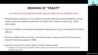 Frailty Seminar Series: Frailty as an Outcome in Clinical Trials (Panel)