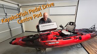 Kayaks2fish NextGen 11.5 Pedal Drive Center Pod Unbox and Install...