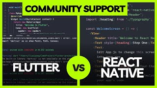 Community Support Flutter vs React Native