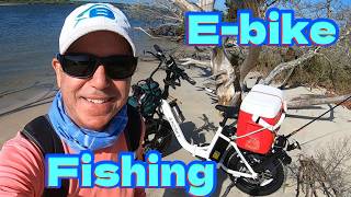 E-Bike fishing on a Andsky S 700 folding E-Bike, Beach fishing on an E-bike #surffishing