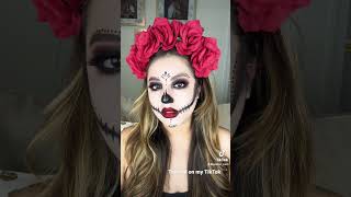 Dia de los Muertos/ Day of the Dead inspired Makeup 🖤 #diadelosmuertos #dayofthedead #catrina