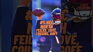 Ranking Every Division by their Quarterbacks! #shorts #viral