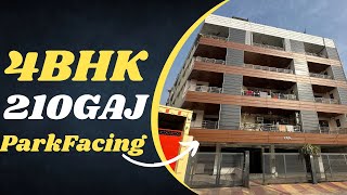 4 BHK Park Facing Flat Sale In Vasundhara Ghaziabad 210 Gaj | Mo 9517493318