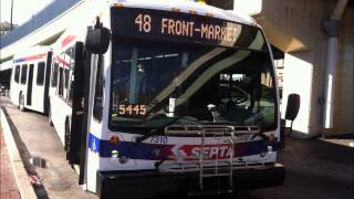 SEPTA Audio: Exclusive! 2014 Novabus LFS Artic '62102' HEV #7323