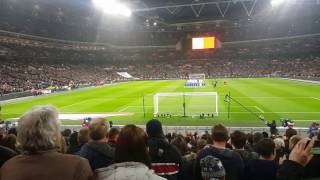 Wembley Stadium stand's in silence for Brussels | England V Holland 2016