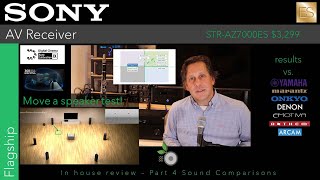 Part 4 - Sony STR-AZ7000ES AV Receiver - Inhouse Review - Sound Comparison - Moving a speaker