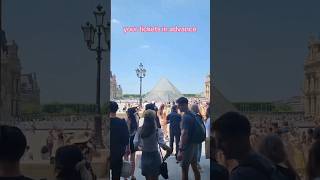 The Louvre in Paris #louvre #travel #flightattendant #paris #shorts