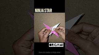 How to make a paper ninja star || Shuriken ||#papercraft #how #origami #shorts #ninjastar