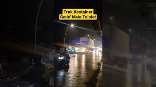 Truk Kontainer Gede' Main Telolet #telolet #viral #shorts