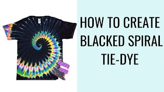 How To Create Blacked Spiral Tie Dye | Trippy dyes Signature design | Tie dye spiral color variation