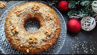 Ореховый Кекс с Варёной Сгущёнкой. Nut Cake With Caramel Condensad Milk.