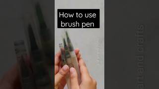 how to use brush pen 😱😱😱😱😱 #youtubeshorts