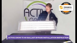 How to Upgrade Any T5 Grow Light Fixture to LED: Active Grow T5 HO Ballast Bypass Tubes Installation