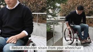 Reduce shoulder pain from your manual wheelchair