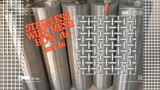 STAINLESS MESH WIRE  how it's made #stainless304#filter#industrial#Semaiwiremesh