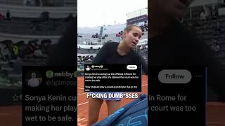 Sofia Kenin CURSES at Officials for Making Her Play 🤬 #tennis