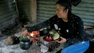 Deliciosos chayotes hervidos, acompañados con café calientito 😋