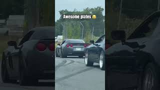 Corvette vs Supra plate 😂