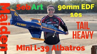 SebArt Mini L-39 Albatros 90mm Wemotec Fan/ Hacker Inrunner 1430kv 10s….TailHeavy