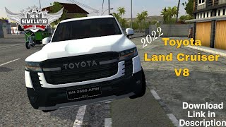 Toyota Land Cruiser V8 2022 Mod Bussid | AR Gaming | Bus Simulator Indonesia