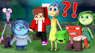 How JJ got Trapped by the Joy Disgust Fear Anger from Inside Out 2 Minecraft Maizen JJ and Mikey