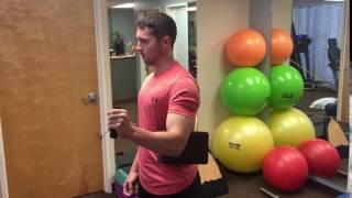 Shoulder External Rotation: 30/30/30 position with yoga block - side