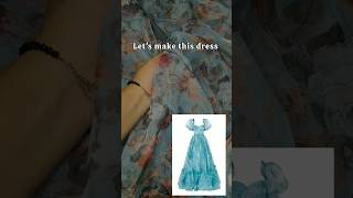 2/365 outfits recreating Organza gown #selfmadedress #youtube #youtubeshort #meesho #shorts