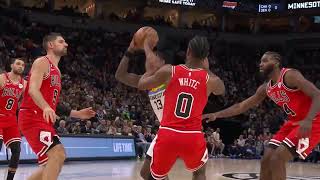 Nathan Knight Penetrates and Denotates Against Coby White  NBA 121822