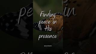 🙏☘️ Finding peace in His presence