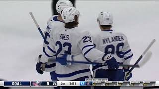 Toronto Maple Leafs Goals Vs Blue Jackets Oct 22nd 2024