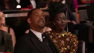 Will Smith just punched Chris Rock over a joke at the oscars #shorts