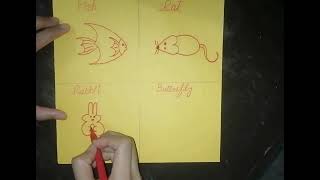 How to draw pictures using number 3\\ easy drawing skills \\ kids drawing