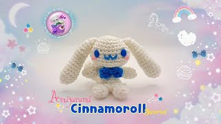 🌺 Amigurumi Cinnamoroll ⭐ Tutorial Paso a Paso a Crochet (orejas en la descripción del video!) 😁