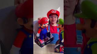 Who is your favorite? Mario or Luigi ? Super Mario Bros Movie Toys @JAKKSPacific  #shorts