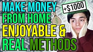 4 SIDE HUSTLES TO MAKE MONEY FROM HOME - How to Make Money Online (REAL & ENJOYABLE METHODS)