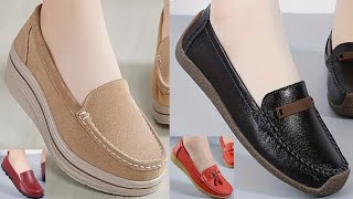 2025 LATEST COMFORTABLE LOAFERS SLIP ON SHOES NEW DESIGNS FOR WOMEN LATEST OFFICE STYLE FLAT SHOES