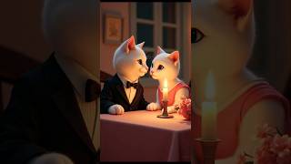 Feline Romance: AI Cats Dressed to Impress!