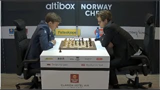 MAGNUS CARLSEN VS SERGEY KARJAKIN | BLITZ CHESS 2017 - NORWAY CHESS 2017 COMMENTARY BY PETER SVIDLER