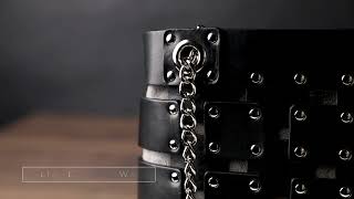 Black Leather Tote Bag - Jeanne d'Arc | Time Resistance Official Video