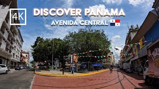 🟡 [4K]🇵🇦  Avenida Central | Where Panama's Past and Present Meet the People's Sector 🟡